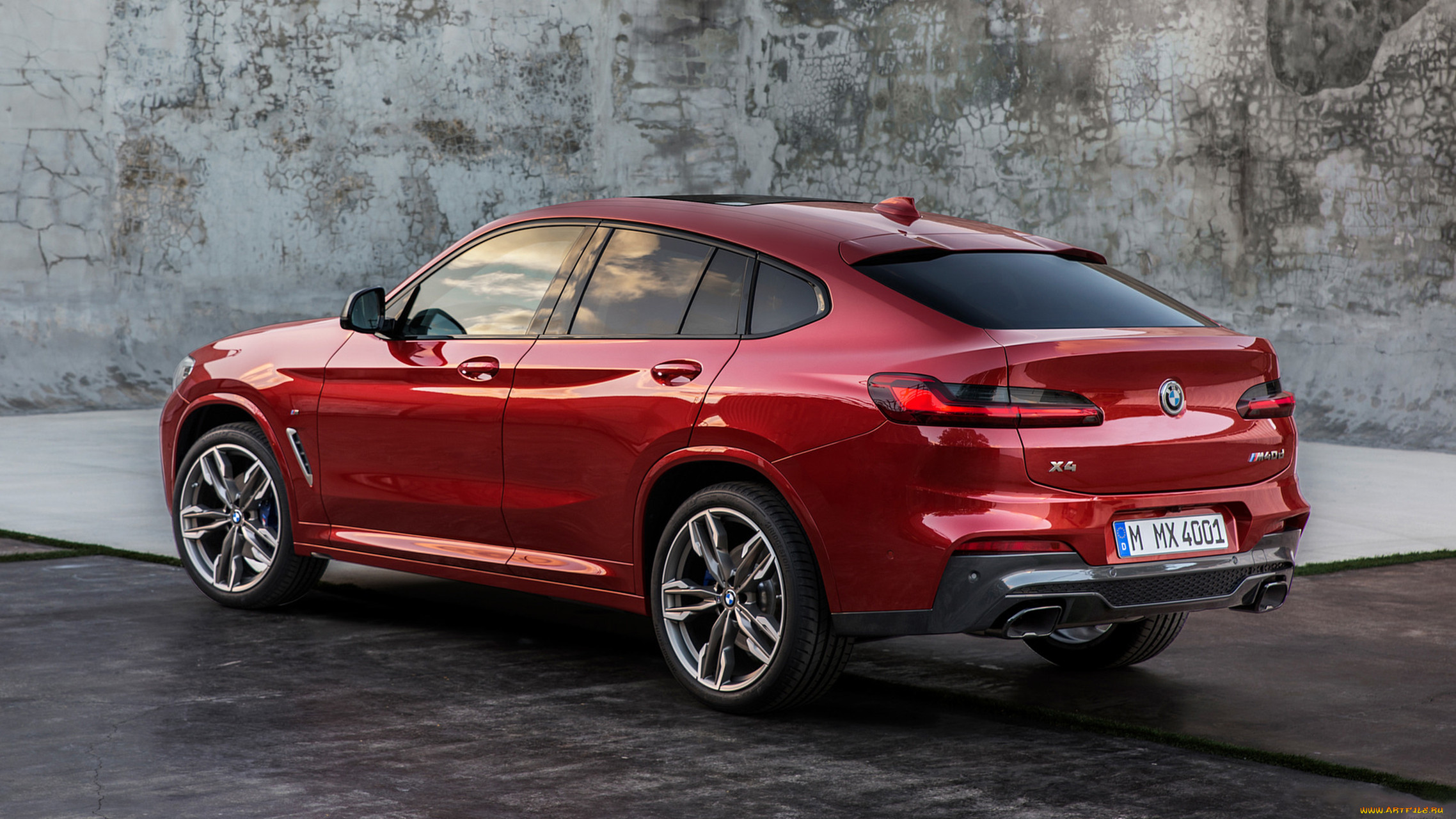 bmw x4 m40d 2019, , bmw, x4, m40d, 2019, red